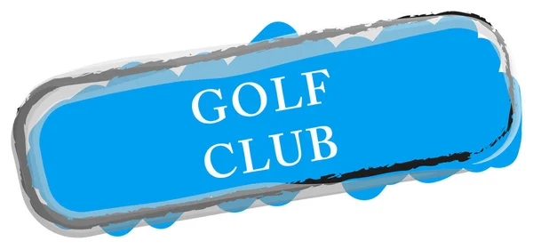 골프 클럽 웹 사이트 Sticker Button — 스톡 사진
