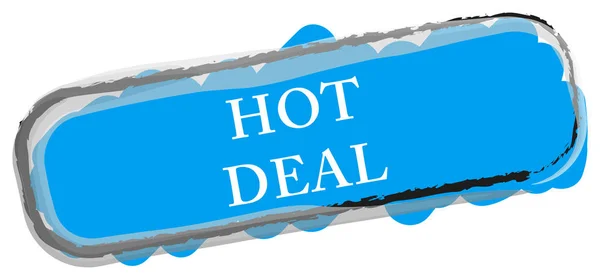 Hot deal web adesivo botão — Fotografia de Stock
