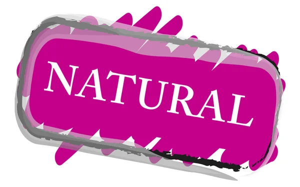 Natural web Sticker Button — Stock Photo, Image