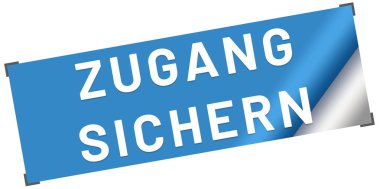  Zugang sichern web Sticker Düğmesi