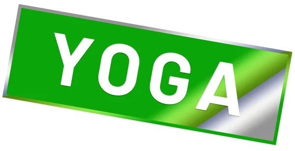 Yoga web Sticker Button — Stock Photo, Image