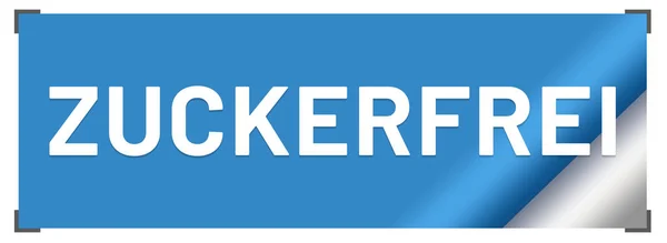 Zuckerfreie Web-Sticker-Taste — Stockfoto