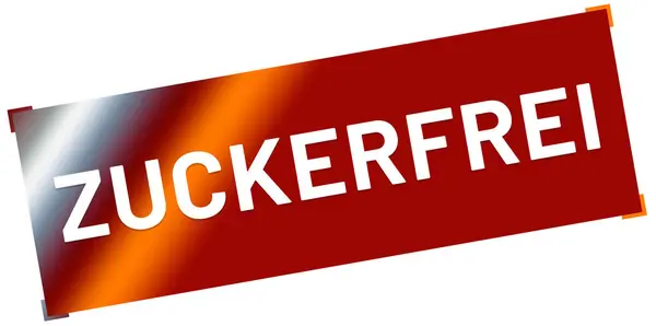 Zuckerfreie Web-Sticker-Taste — Stockfoto