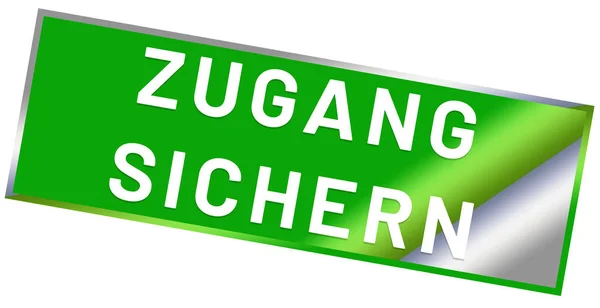 Zugang sichern web Sticker Düğmesi — Stok fotoğraf