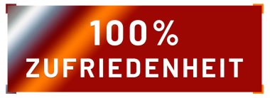 % 100 Zufriedenheit web Sticker Düğmesi