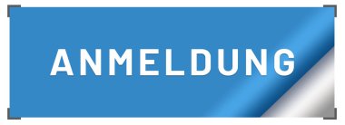 Anmeldung web Sticker Button