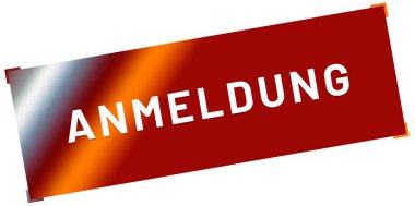 Anmeldung web Sticker Button