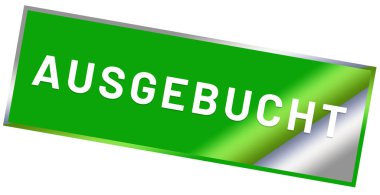ausgebucht web Sticker Button