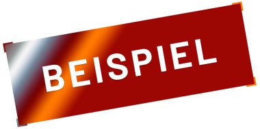 Beispiel web Sticker Düğmesi