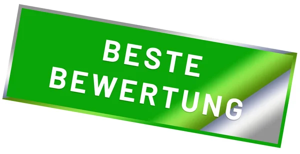 Tlačítko webové nálepky Beste bewertung — Stock fotografie