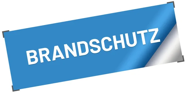 Brandschutz przycisk naklejki internetowej — Zdjęcie stockowe