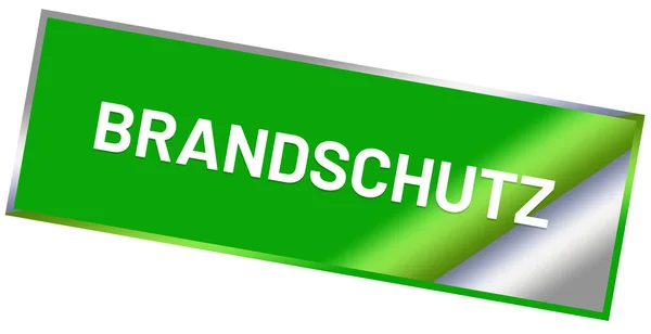 Brandschutz Web Sticker Button — Stockfoto