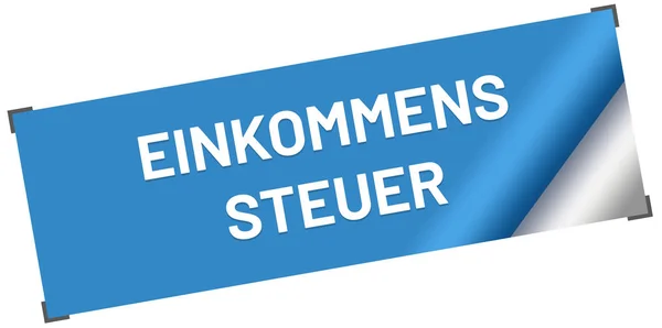 Einkommenssteuer web Sticker Düğmesi — Stok fotoğraf