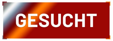 gesucht web Sticker Button