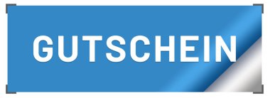 Gutschein web Sticker Button