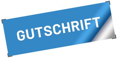 Gutschrift web Sticker Button