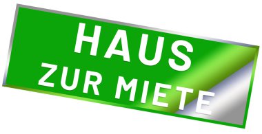   Haus zur Miete web Sticker Düğmesi
