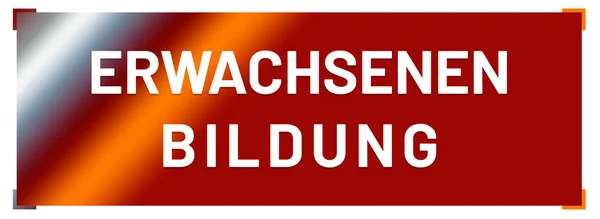 Erwachsenen Bildung webb klistermärke knapp — Stockfoto