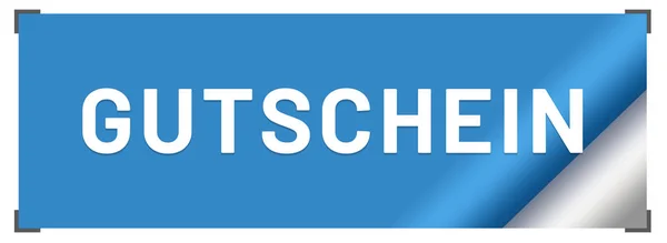 Gutschein web adesivo botão — Fotografia de Stock