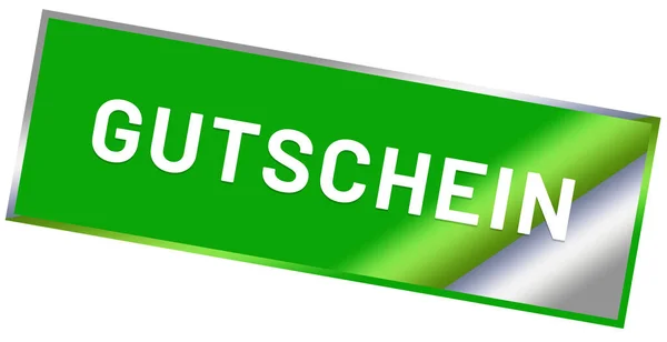 Gutschein web adesivo botão — Fotografia de Stock