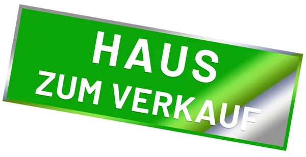 Haus zum Verkauf Web Sticker Button — Stockfoto