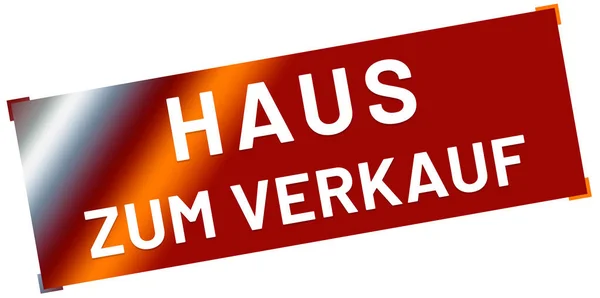 Πλήκτρο Web αυτοκόλλητο του Haus Zum Verkauf — Φωτογραφία Αρχείου