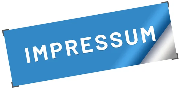 Impressum web Sticker Button — Stock Photo, Image