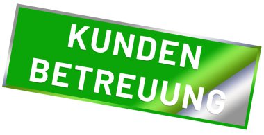 Kundenbetreuung web Sticker Button