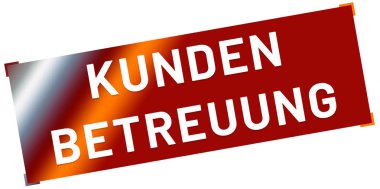 Kundenbetreuung web Sticker Button