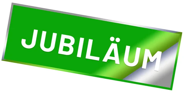 Jubil � � um web sticker button — Stockfoto