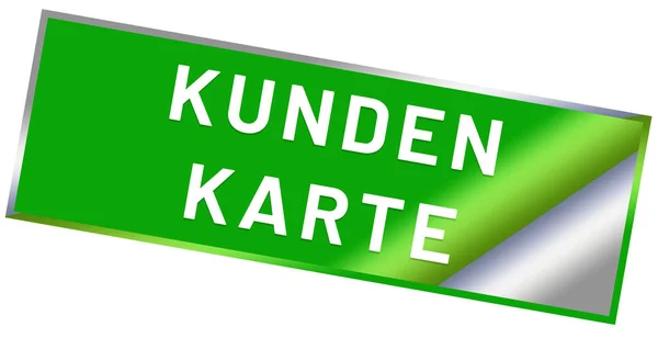 Kundenkarte web Sticker Düğmesi — Stok fotoğraf