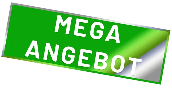 Mega Angebot web Sticker Düğmesi — Stok fotoğraf