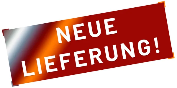 Neue Lieferung! web Sticker Button — Stock Photo, Image