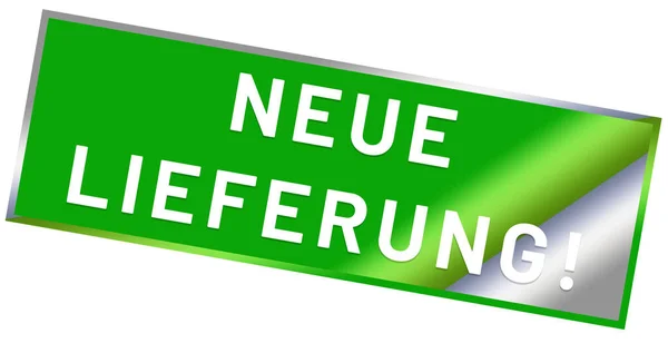 Neue Lieferung! przycisk naklejki internetowej — Zdjęcie stockowe