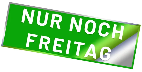 Nur noch Freitag web Sticker Button — Stock fotografie