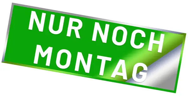 Nur noch Montag web Sticker Button — Stockfoto