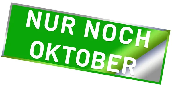 Nur noch Oktober web Sticker Button — Stok fotoğraf