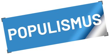 Populismus web Sticker Düğmesi