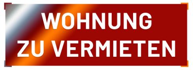  Wohnung zu vermieten web Sticker Button