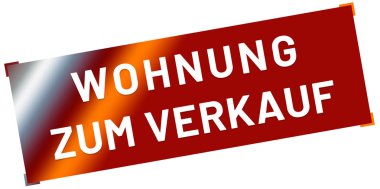 Wohnung zum Verkauf web Sticker Button