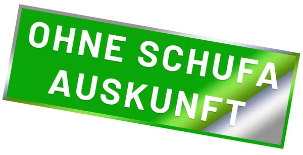 Ohne Schufa Auskunft web Sticker Button — стокове фото