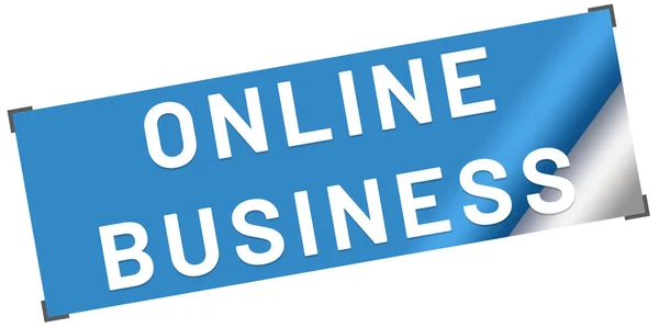 Online Business Web naklejki przycisk — Zdjęcie stockowe