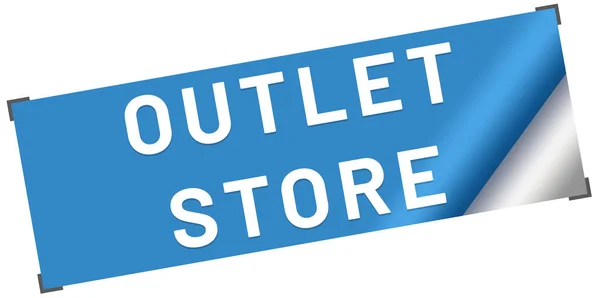 Outlet Store web Sticker Button — Stock Photo, Image