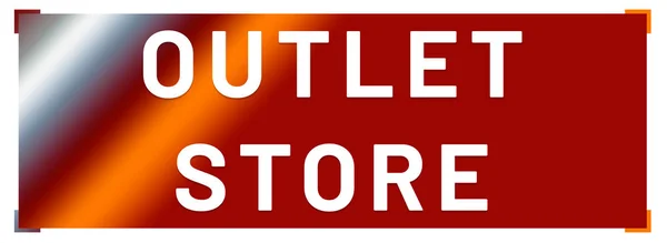 Outlet Store web Sticker Button — Stock Photo, Image