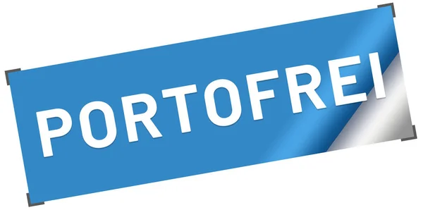 Portofrei Web Sticker Button — Stockfoto