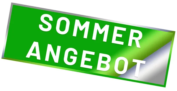 Sommerangebot Web Sticker Button — Stockfoto