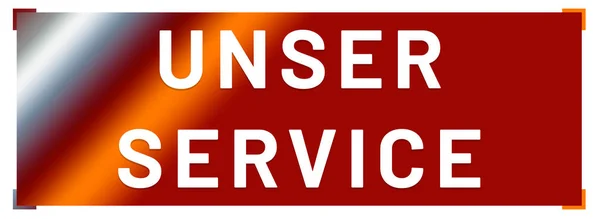 Tlačítko webového štítku Unser Service — Stock fotografie