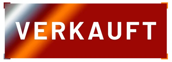 Verkauft web Sticker Düğmesi — Stok fotoğraf