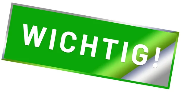 Wichtig! web Sticker Button — Stock Photo, Image