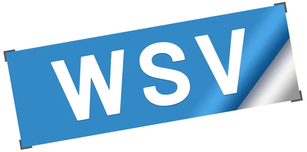 WSV web botón de etiqueta engomada — Foto de Stock